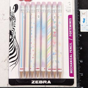 Zebra Style Mechanical Pencils, 8-ct BRAND NEW!!!